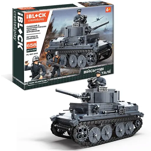 Детский конструктор IBLOCK Военная техника Bambi PL-921-342 658 деталей - фото 1