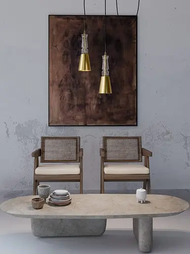 Подвес Tglass, PikArt арт. 17793 Золотой/белый - фото 2