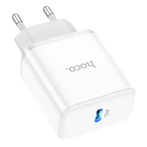 Сетевое зарядное устройство Hoco C104A 20W Type-C с быстрой зарядкой и кабелем в комплекте - фото 5
