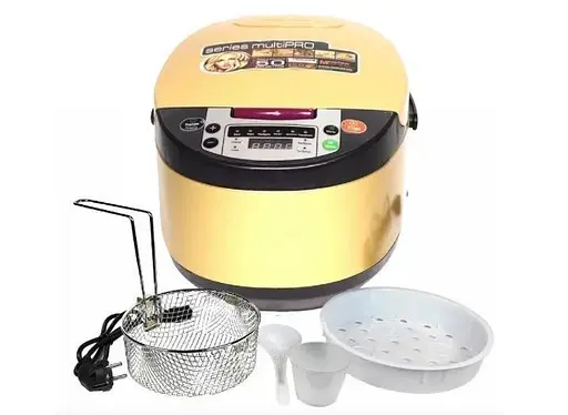 Багатофункціональна універсальна мультиварка ZP International ZP-2001 14 програм з антипригарним покриттям - фото 2