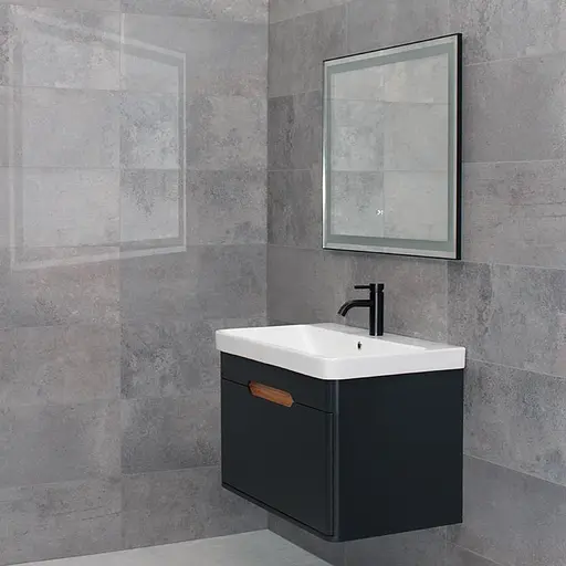 Дзеркало Dusel DE-M0061S1 Black 65x80 см, Чорний - фото 6