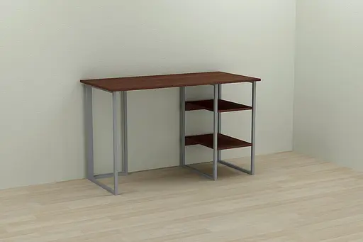 Компьютерный стол Ferrum-decor Кевин 75x140x60 серый ДСП Венге 16мм (FRD-105879)