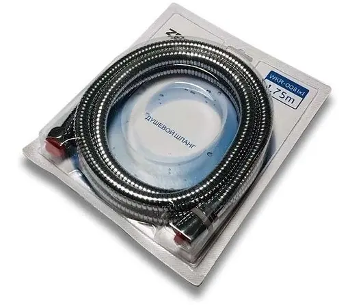 Шланг для душа Zegor WKR-008 растяжной усиленная поворотная гайка 1,75 м 30412 - фото 1