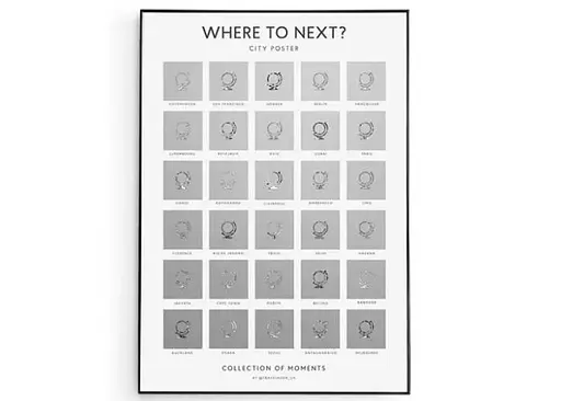 Скретч постер 1DEA.me "Where to next?" (TBWTN) - фото 7