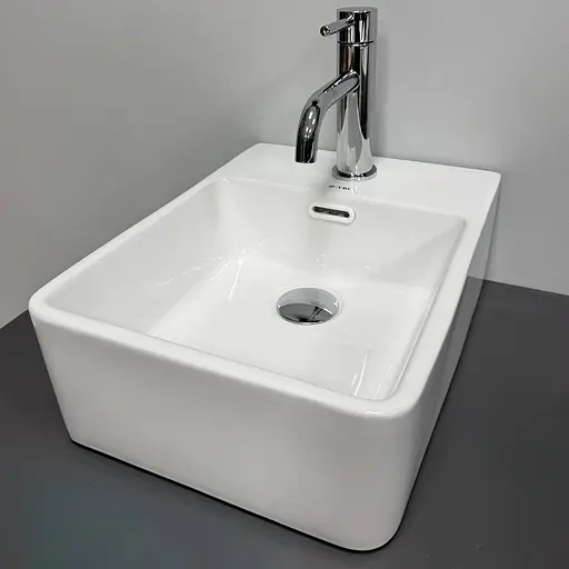 Умивальник VBI Gela white накладний підвісний VBI-015624, Білий - фото 2