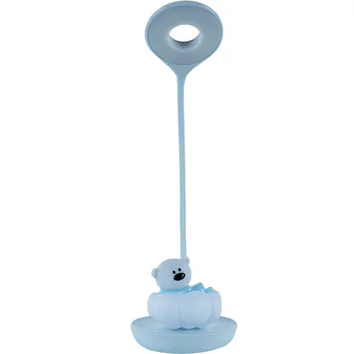 Настольная лампа Kite Cloudy Bear LED с аккумулятором голубая (K24-493-2-3) - фото 1