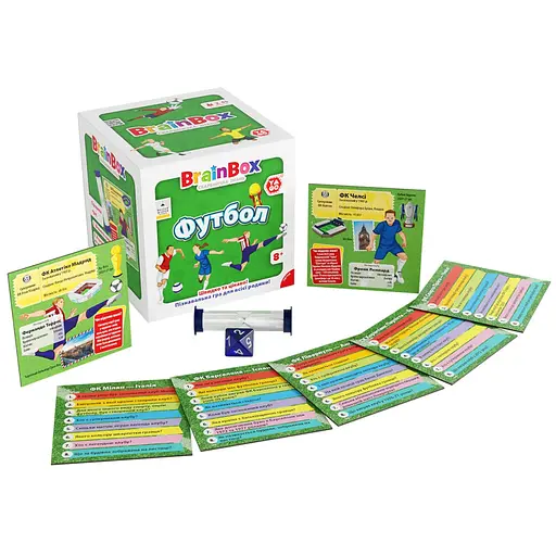 Карткова гра Brainbox "Футбол" Yago BZZBRFB02UA 55 карток 1 гральний кубик - фото 6