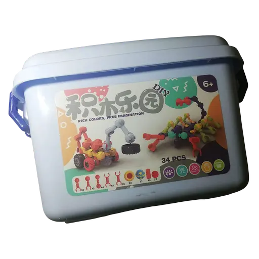 Конструктор Diy 628-3 34 деталі  у боксі пластиковому ящику