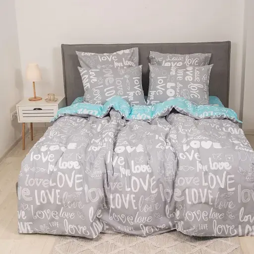 Комплект постільної білизни Viluta євро ранфорс 17148 100% бавовна - фото 1