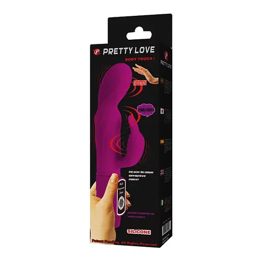 Вібратор-кролик Pretty Love Body Touch 22.6 см фіолетовий - фото 6