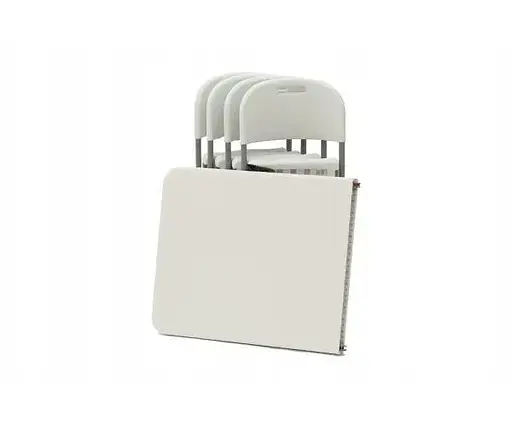 Набір садових меблів SpringFun стіл складний 180см + 8 стільців для банкету 8-10 осіб Білий - фото 5