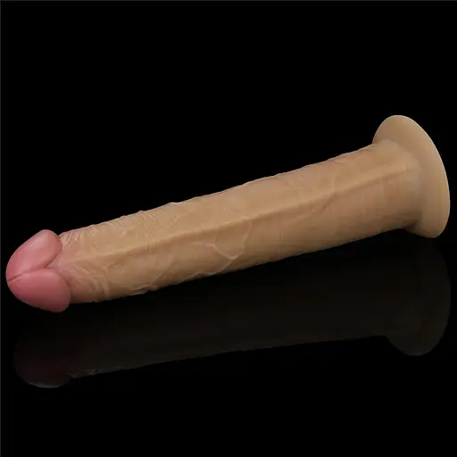Реалістичний вібратор Lovetoy Nature Cock 26 см тілесний - фото 7