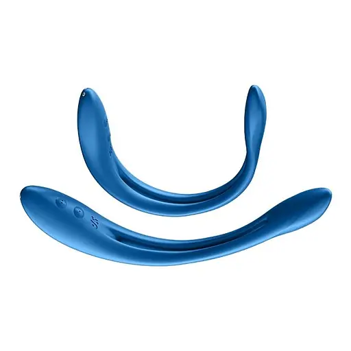 Вібратор Satisfyer Elastic Game 20 см блакитний - фото 7