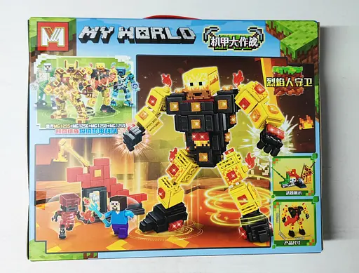 Конструктор My World MG1255-2 Minecraft Майнкрафт робот 465 деталей - фото 1