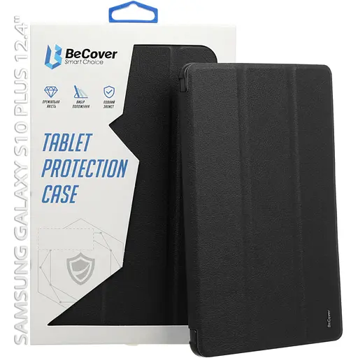Чехол для планшета BeCover Smart Case Samsung Galaxy Tab S10 Plus (SM-X820/SM-X826) 12.4" Black (712232) - фото 7
