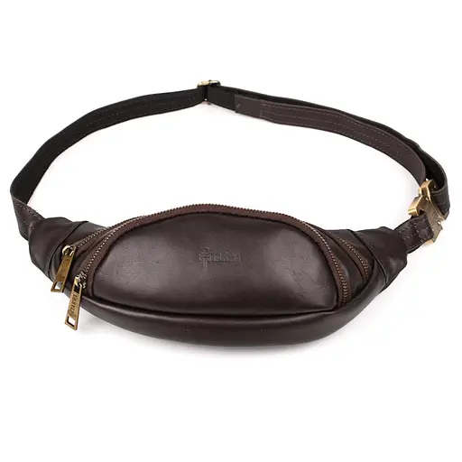 Шкіряна чоловіча сумка на пояс TARWA 11х30х5 см nsa0001313 - фото 7