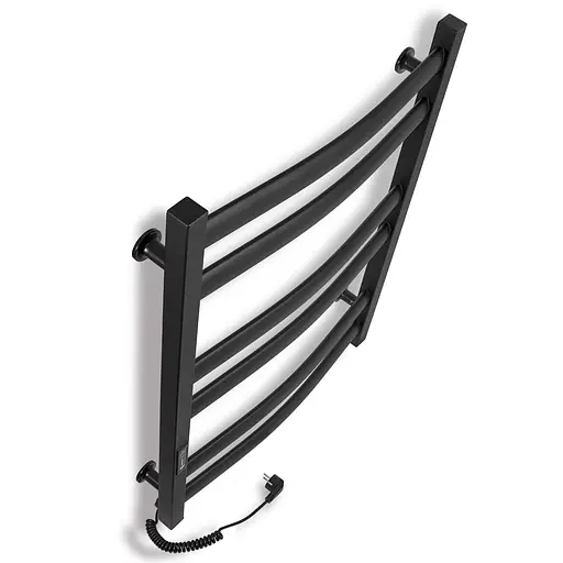 Електрична рушникосушарка Laris Зебра Атлант ЧФЧ6 500x700 Е ліва R3 73207619, Чорний матовий, Ліве, Електронний - фото 4