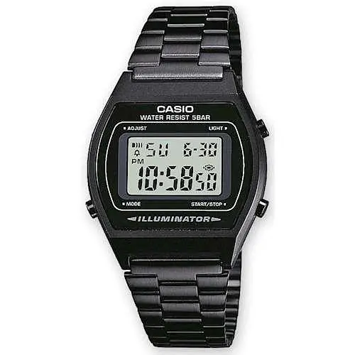 Чорні чоловічі годинники наручні сталеві оригінальні Японія Casio Collection B640WB-1AEF