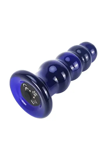 Анальна пробка Radiant Glass Buttplug 11.5 см (синій) - фото 6