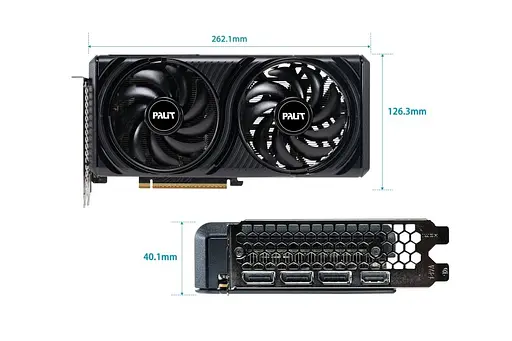 Видеокарта Palit RTX 5060 8GB Infinity 2 OC (NE75060V19P1-GB2063L) (GDDR7, 128 bit, PCI-E v5.0 x16) - фото 4