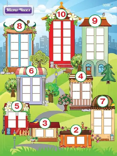 Наочні посібники. Місто чисел. Інтерактивний плакат з наліпками - фото 2