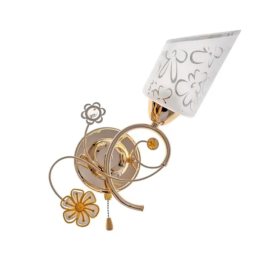 Бра Brille LK-583W/1 настенное накладное классическое E27 G - фото 2