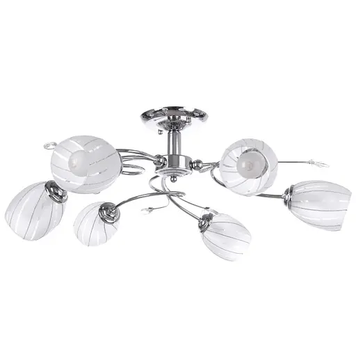 Люстра потолочная Brille классическая E14 40W CH (LK-219C/6)