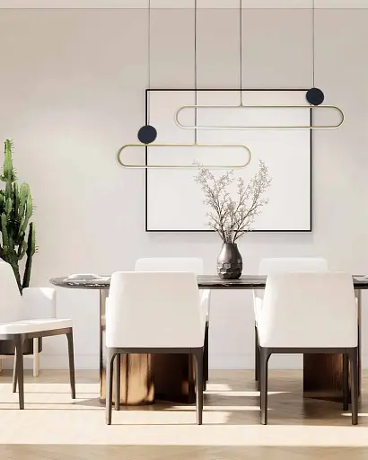 Підвісний світильник, люстра Goldlux 333902 Florentyna LED 1x48W 4000K 6000Lm IP20 золотий - фото 3