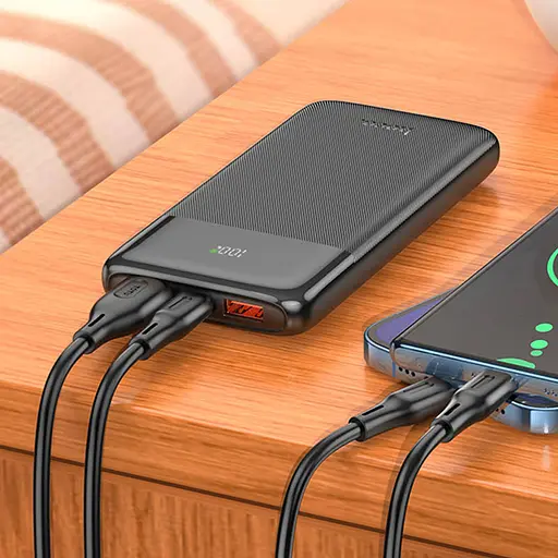 Портативний ЗП Power Bank Hoco J121 Fast 22.5W+PD20W 10000 mAh Black - фото 3