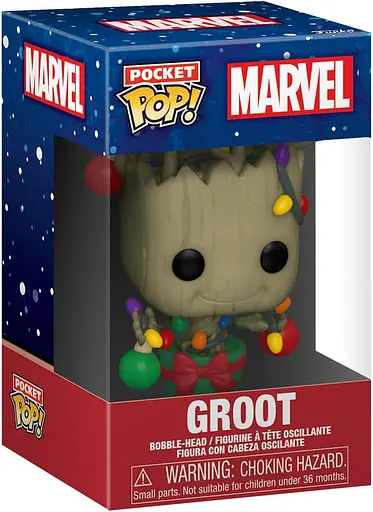 Фігурка Funko Pop Tee Set Вартові Галактики Грут Guardians of the Galaxy Holiday Groot 4 см FP GG GH XL - фото 3