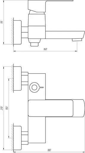 Смеситель для ванны Domino Malibu DMM-102N Хром - фото 5