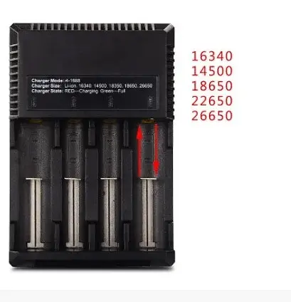 Універсальний зарядний пристрій i4-1688 для акумуляторів 26650 18650 14500 16340 - фото 4