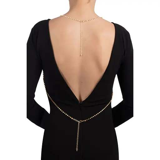 Золотистая цепочка для бюста Bijoux Pour Toi - Elena Gold - фото 2