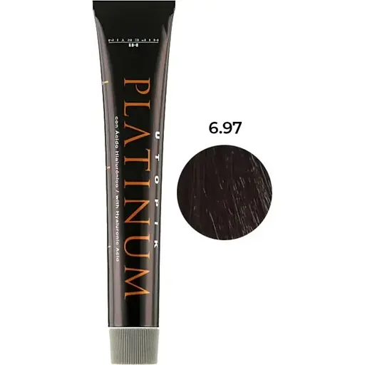 Крем-фарба для волосся Hipertin Utopik Platinum 6.97 темний блонд тютюново-коричневий 60 мл