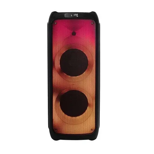 Портативна колонка ZXX-5508 Акустична система 1000Вт RGB підсвічування з 2 мікрофонами і пультом 2х8" Чорний - фото 5