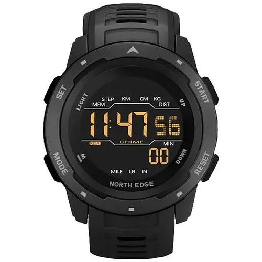 Наручные часы мужские North Edge MARS Pro Black 5BAR Черный (2666)