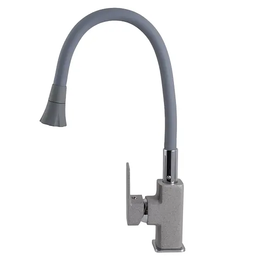 Змішувач для кухні Globus Lux Milano GLM-0203LA-2-G03-ARENA Сірий - фото 3