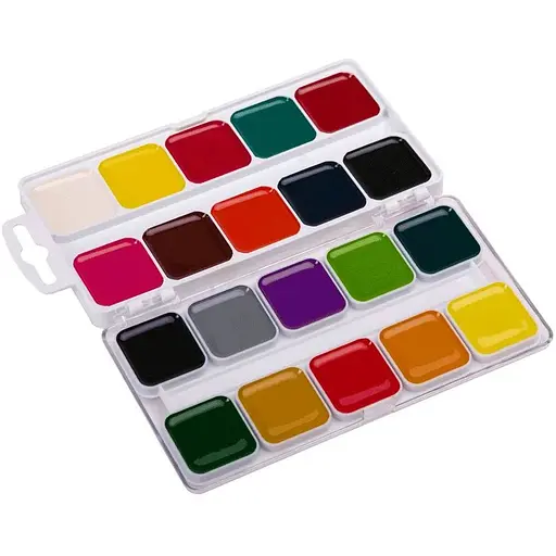 Набор медовой акварели Гамма Увлечения 20 цветов без кисточки пластик - фото 2