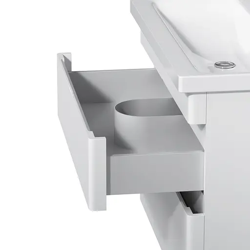 Тумба з умивальником AM.PM Hit підвісна 75 см білий M93A-FHX0752-WC0752WG38 Білий - фото 10