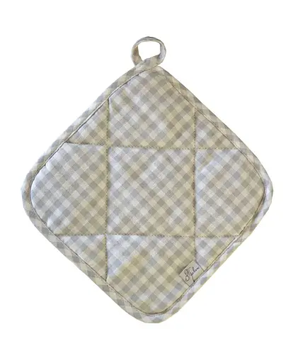 Прихватка Прованс Bella, 25х25 см, серая клетка (13648)