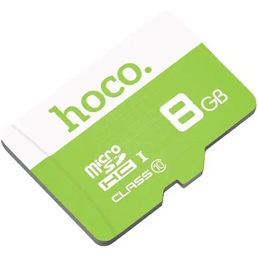 Карта памяти Hoco TF 8GB SDHC Class10 USB2.0 High-Speed ​​зеленый - фото 1
