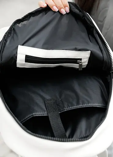 Жіночий рюкзак Sambag ZARD LST білий 46 х 28 х 13 см (25018008) - фото 6