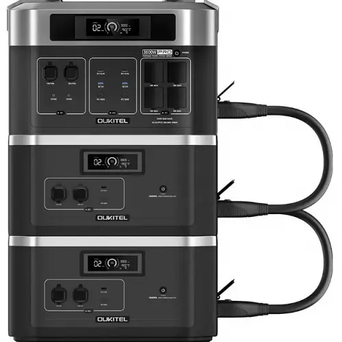 Зарядна станція Oukitel на 6144Wh: зарядна станція BP2000E PRO (2048Wh/3600W) та 2 додаткові батареї B2000 (2048Wh) - фото 2