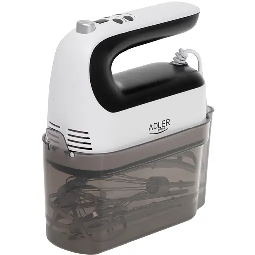Міксер Adler AD 4229 ручний/ 600Вт/ 9 швидкостей/ Turbo/ контейнер для аксесуарів/ білий - фото 6