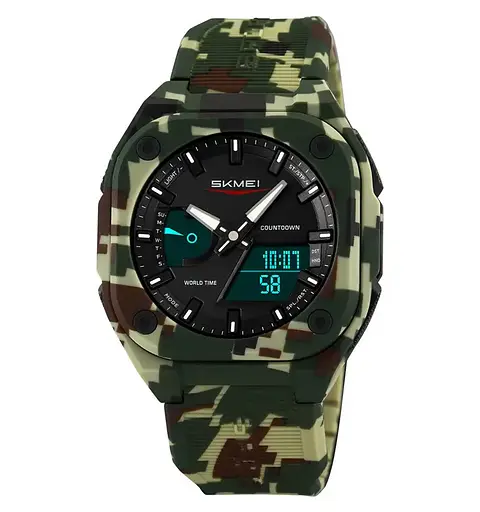 Годинник чоловічий наручний спортивний Skmei 2328 (Камуфляж) - фото 3