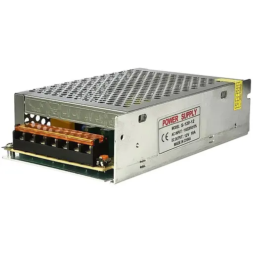 Блок живлення S-120-12 у перфорованому корпусі 12V/10A - фото 1