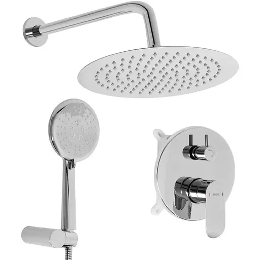 Душова система прихованого монтажу Rea Hyper + Box хром REA-P2000, Хром - фото 1