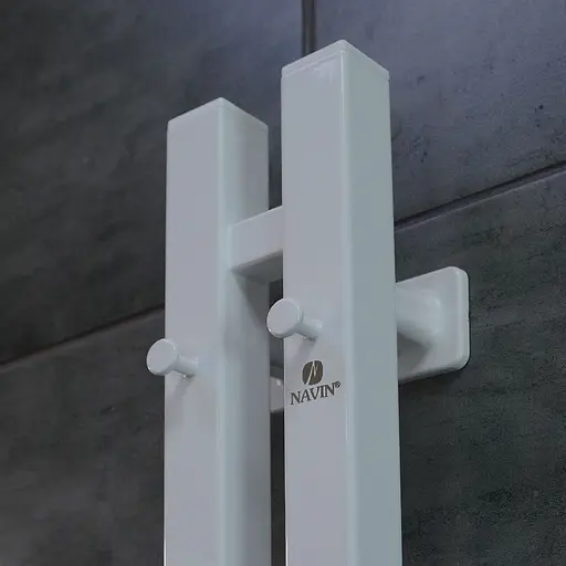 Електрична рушникосушка Navin Силует Квадро 90x1200 Sensor права, біла 12-228053-3680, Білий, Праве, Електронний - фото 7