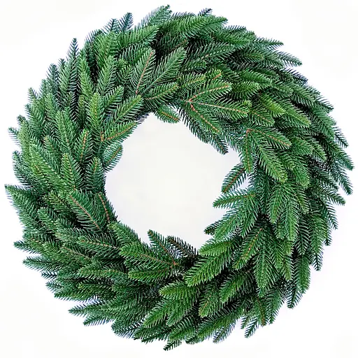 Венок хвойный рождественский Hvoya Classic литой зеленый 60 см