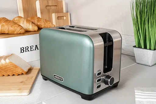 Тостер Ardesto Mint Harmony T-F400G 800Вт метал м&#39;ятний+сріблястий - фото 3